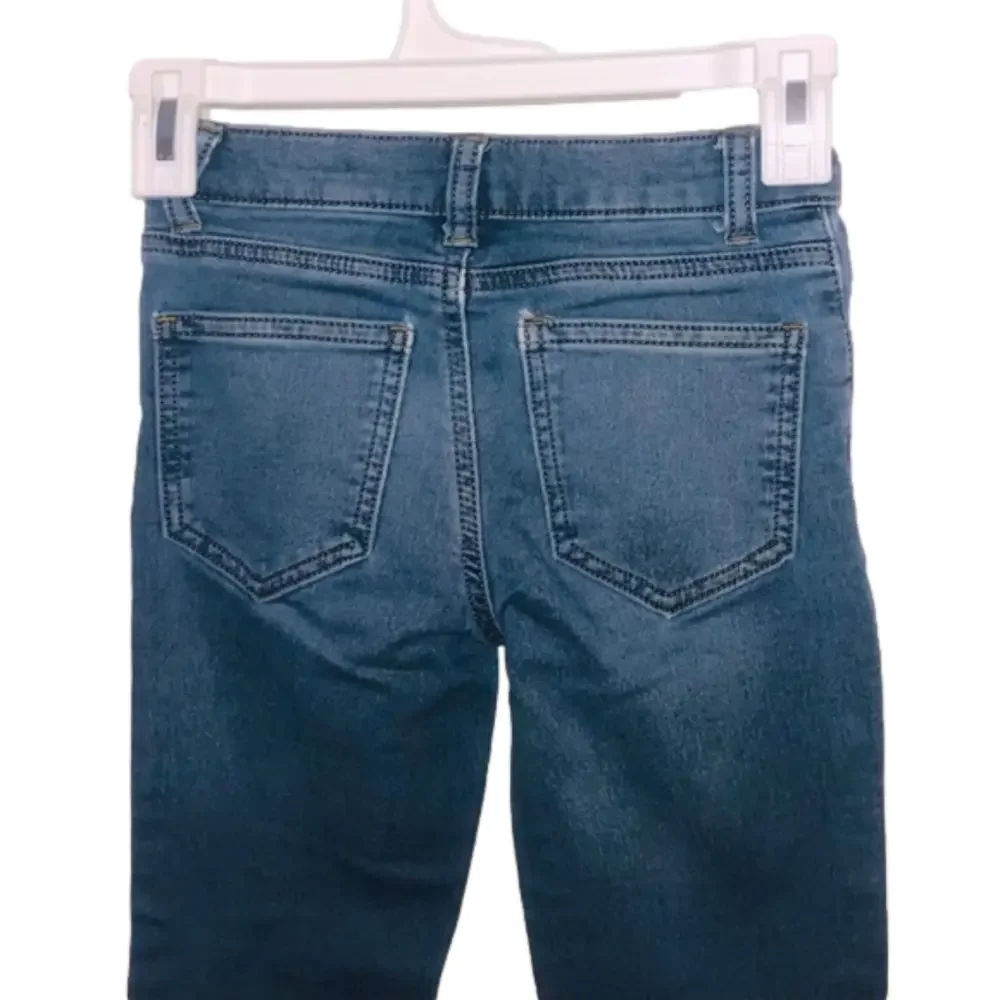 WONDER NATION Medium Wash Distressed Slim Jeans